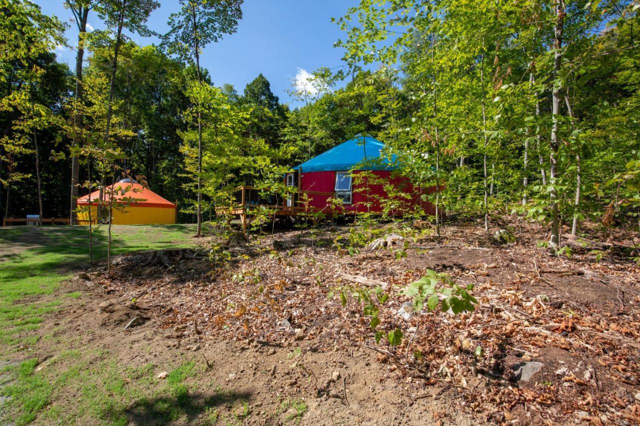 Yourtes Glamping Du Poisson Blanc Notre-Dame-du-Laus Bagian luar foto