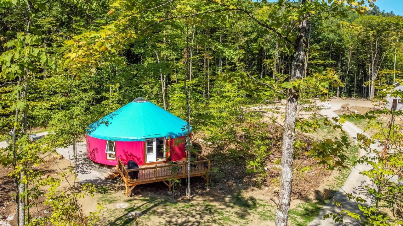 Yourtes Glamping Du Poisson Blanc Notre-Dame-du-Laus Bagian luar foto